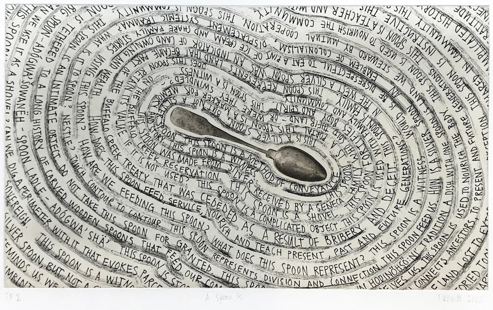 Marie Watt, A Spoon Is, 2022