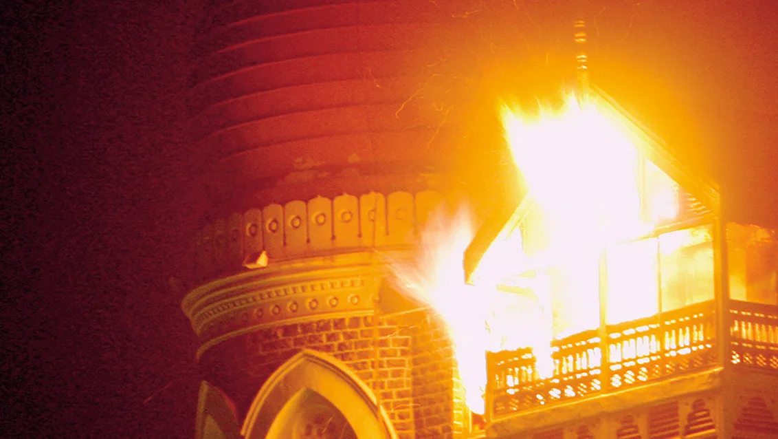 Taj Mahal Aftermath Fire