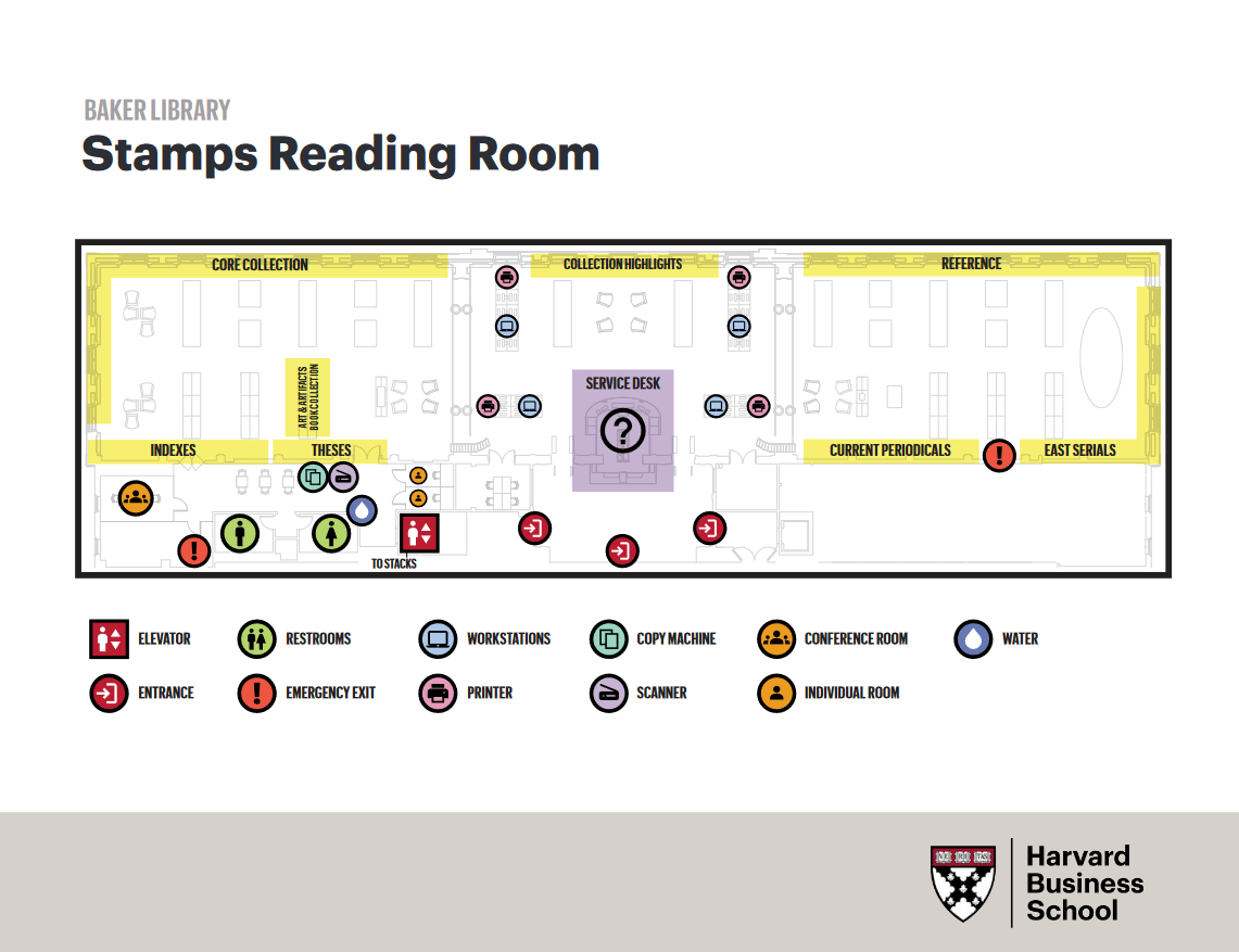 Stamps Reading Room Map