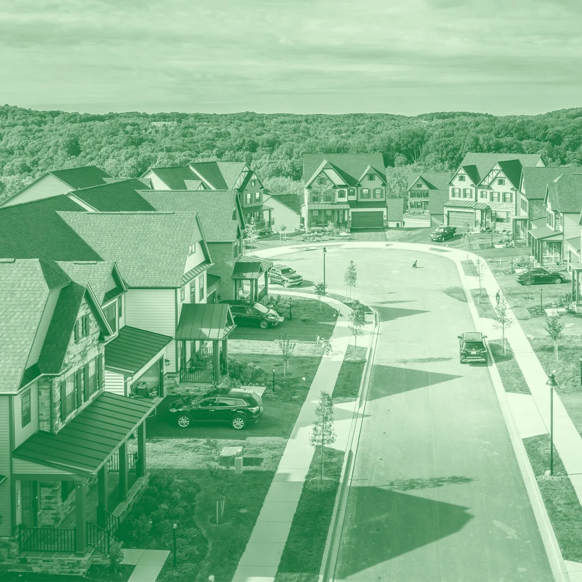 Suburban cul-de-sac