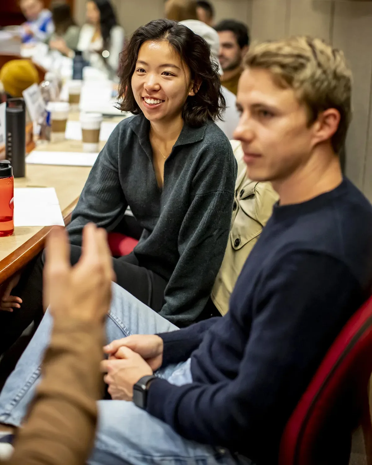 MBA students in discussion in the classroom