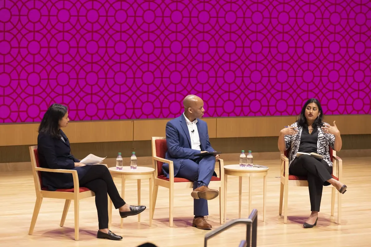 Simeen Mohsen, Terrill Drake, and Lakshmi Ramarajan at HBS Online Connext 2022