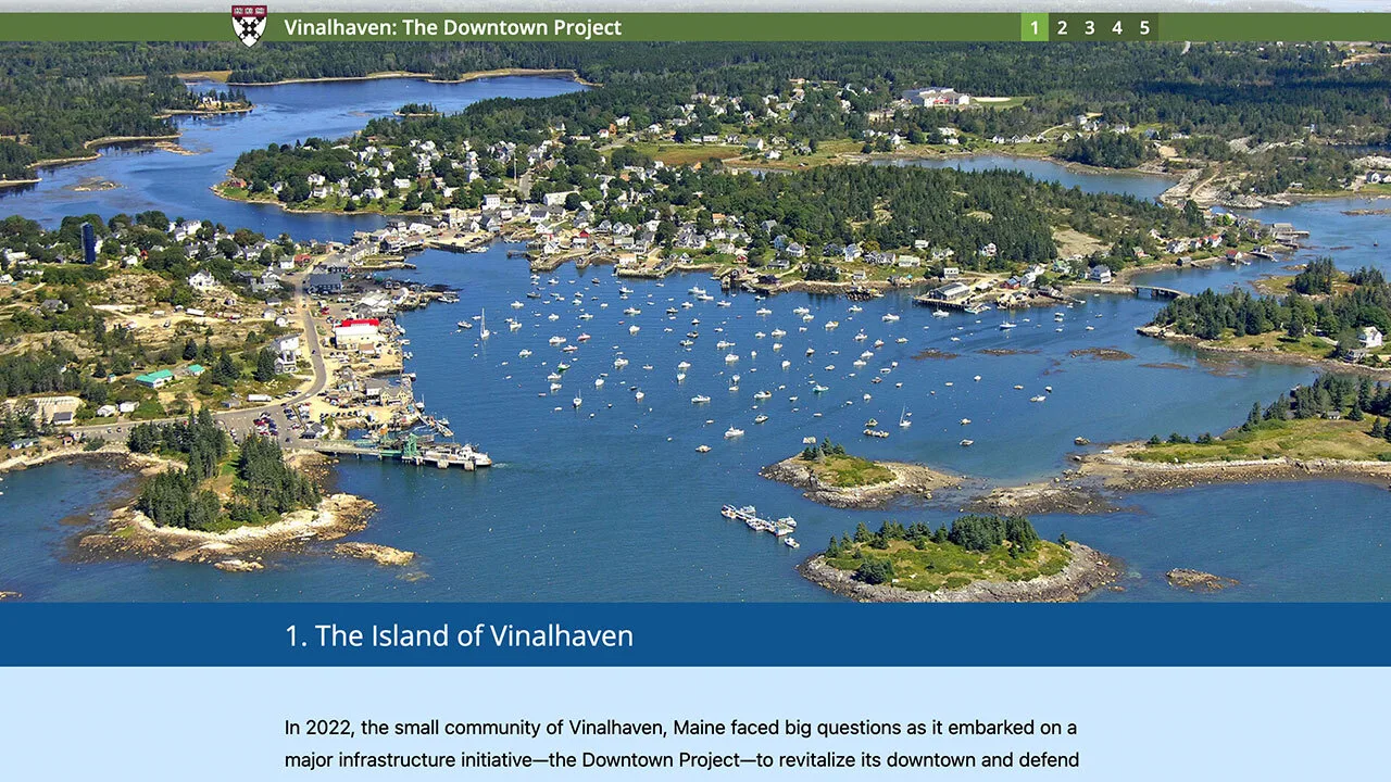 Vinalhaven harbor and downtown