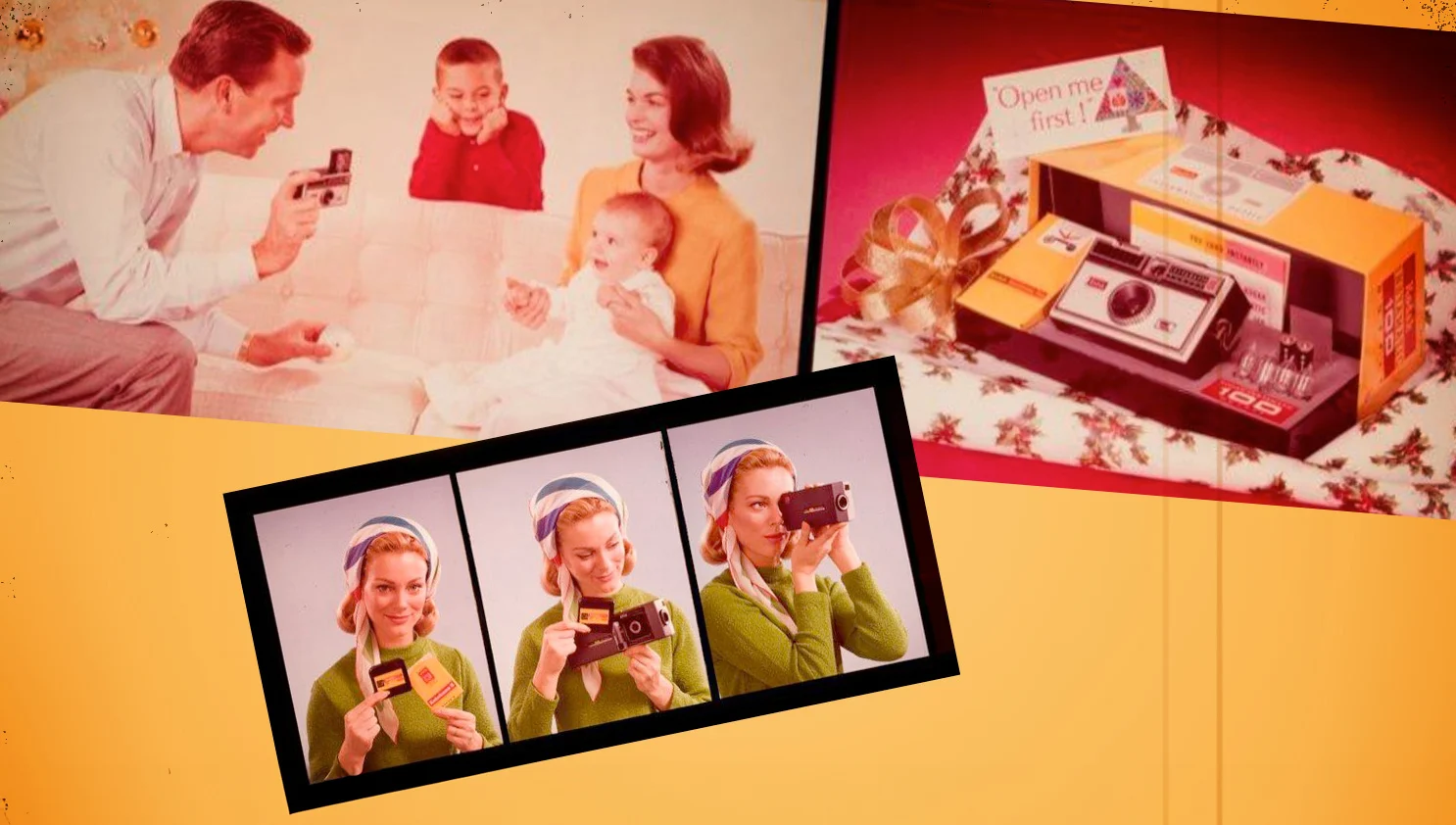 Kodak instamatic 100 camera and Super 8 camera