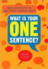 what is your one sentence