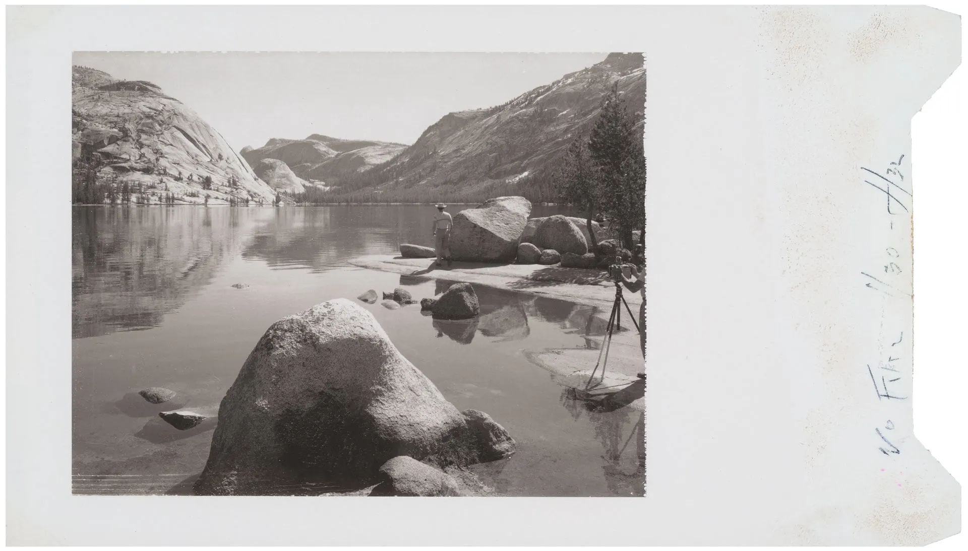 Tenuja Lake, test photograph by Ansel Adams