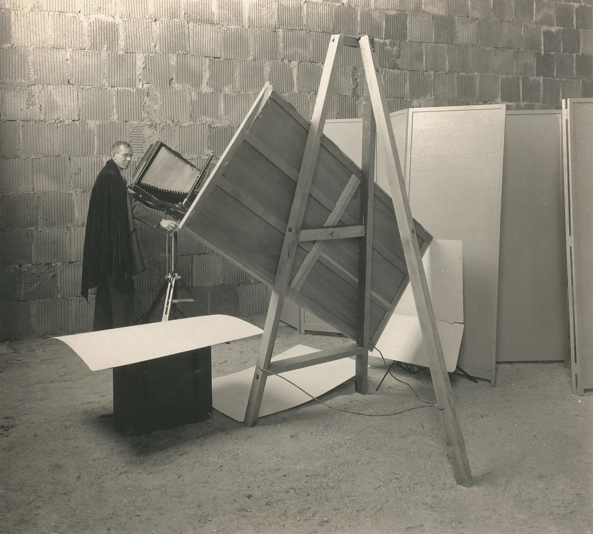 Clarence Kennedy in studio, ca. 1930s