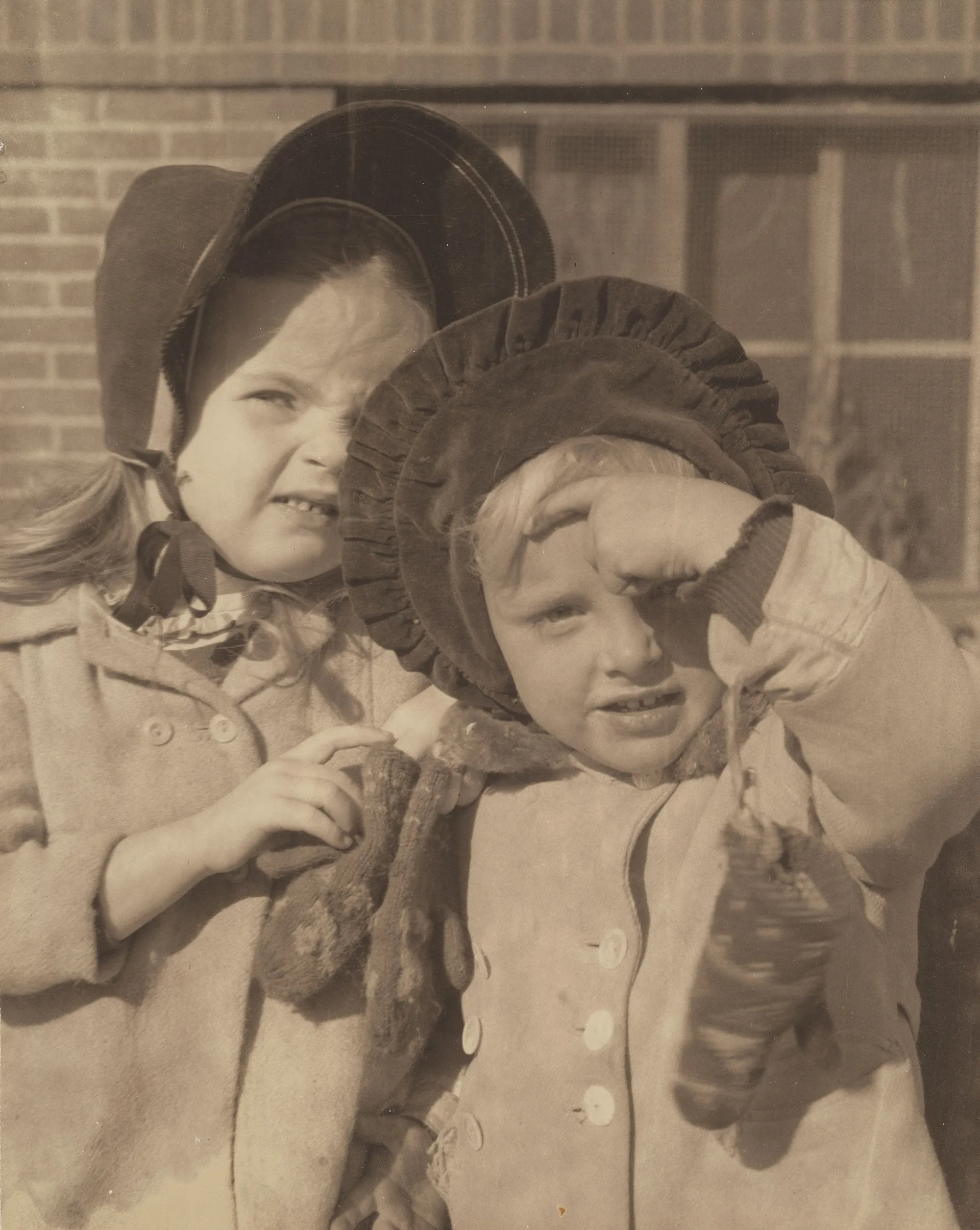 test photograph of two girls, November 6, 1946