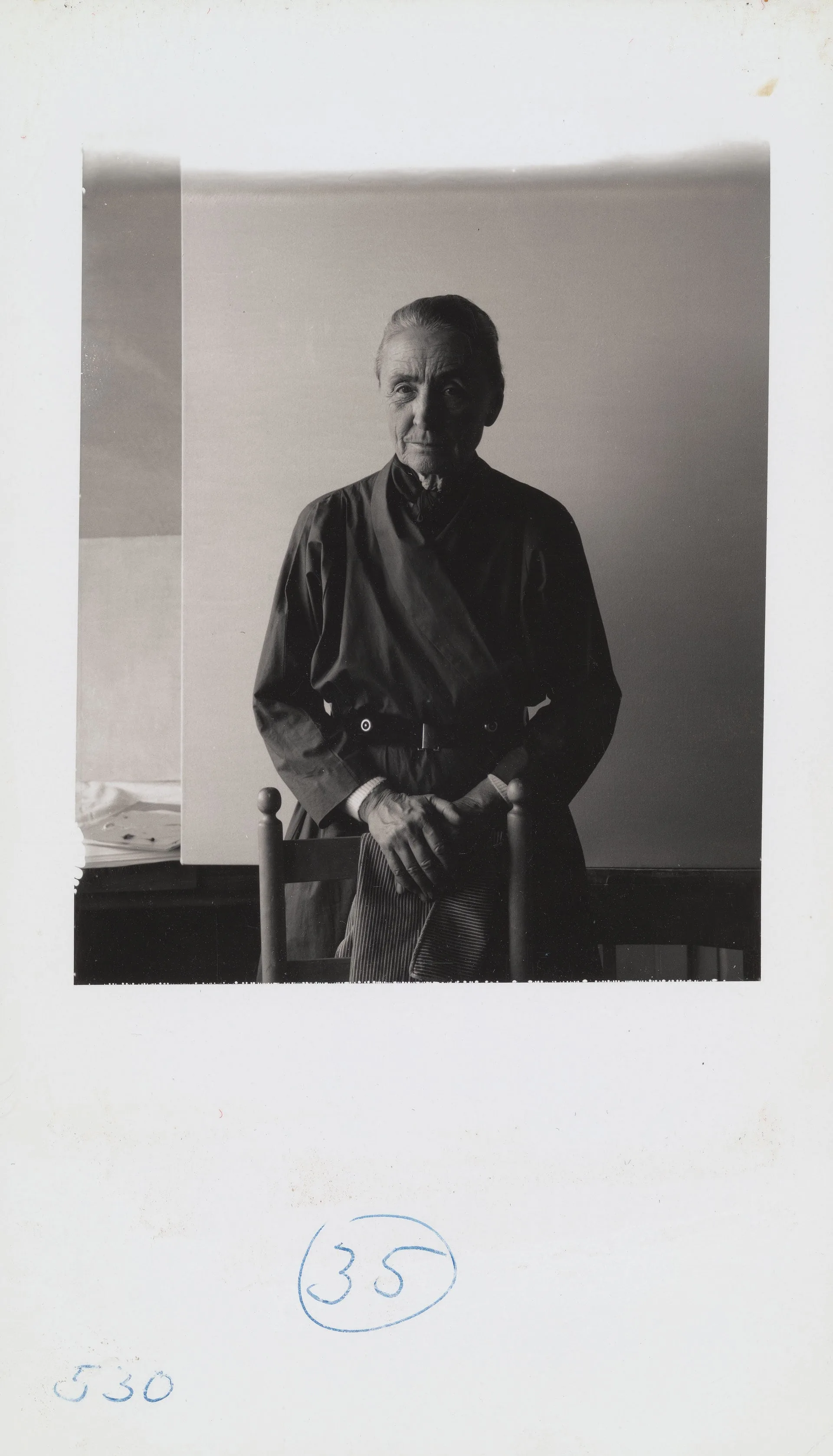 Georgia O’Keeffe, test photograph by Ansel Adams