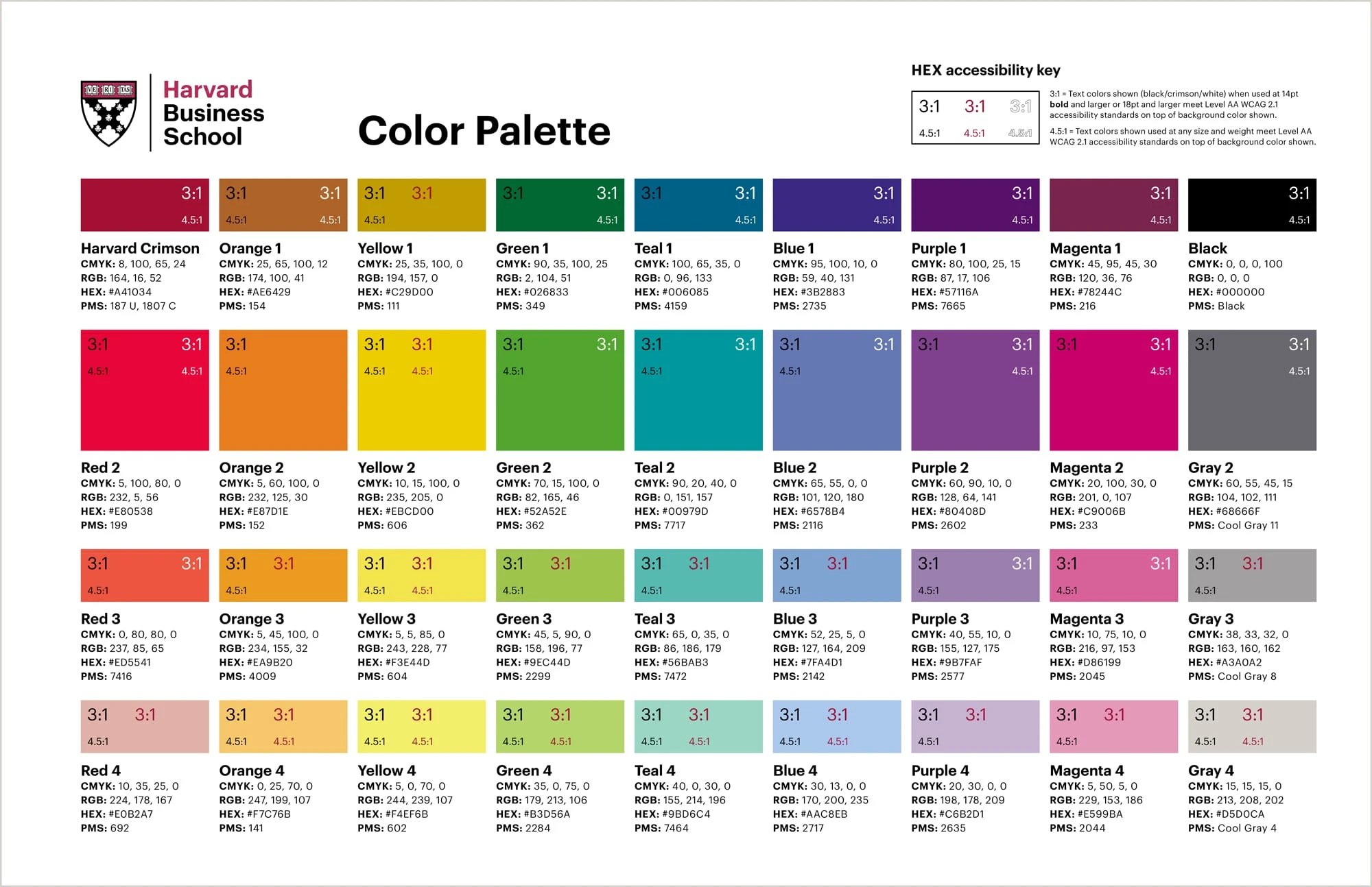 Style Color Formula Guide Color Accessibility | Identity Guidelines