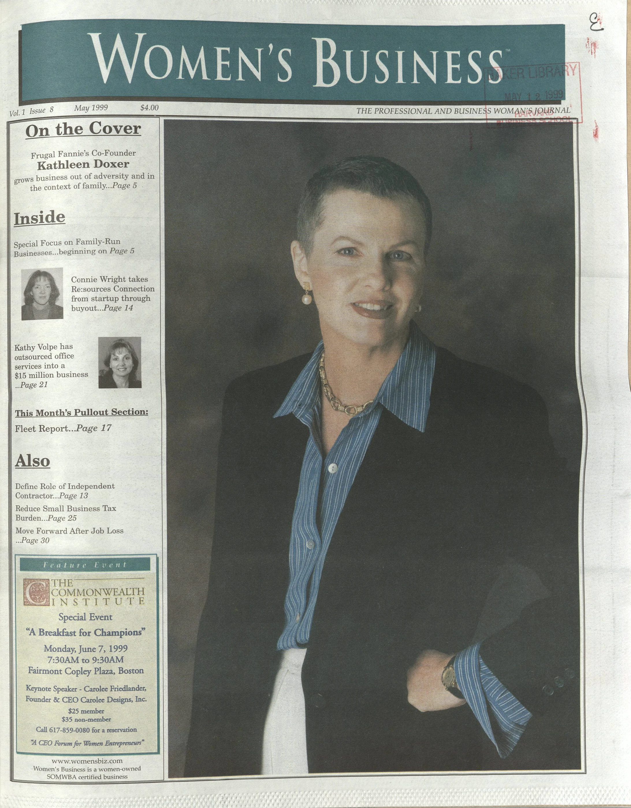 A journal cover with a white woman with buzzed hair and a hand on her hip