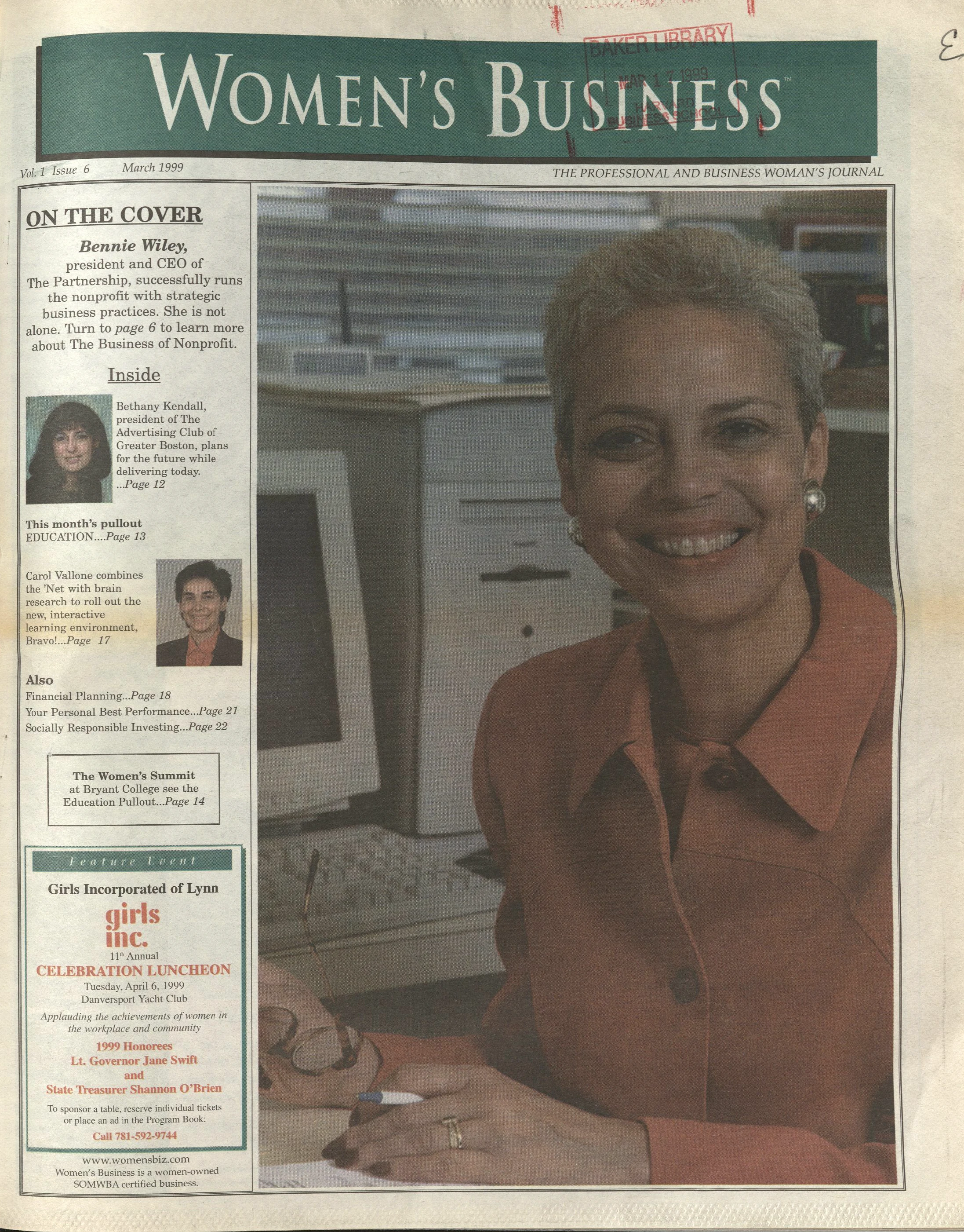 A journal cover with a woman with cropped grey hair, smiling