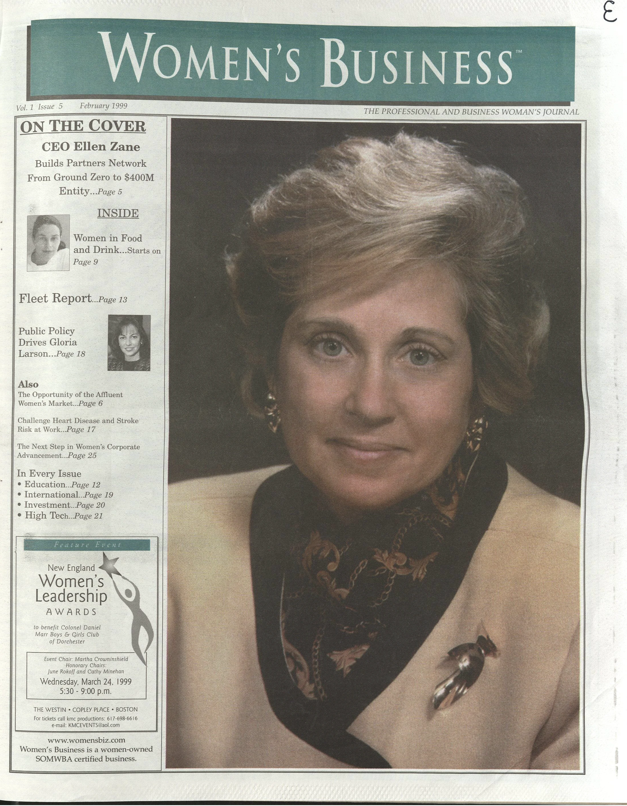 Journal cover with a white woman with short blonde hair