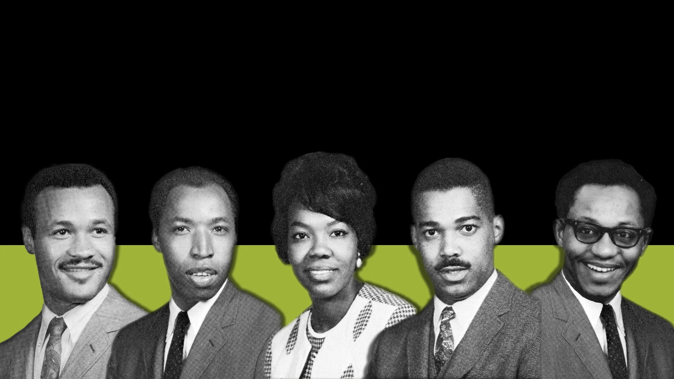 Clifford E. Darden, A. Leroy Willis, Lillian Lincoln Lambert, E. Theodore Lewis Jr., George R. Price