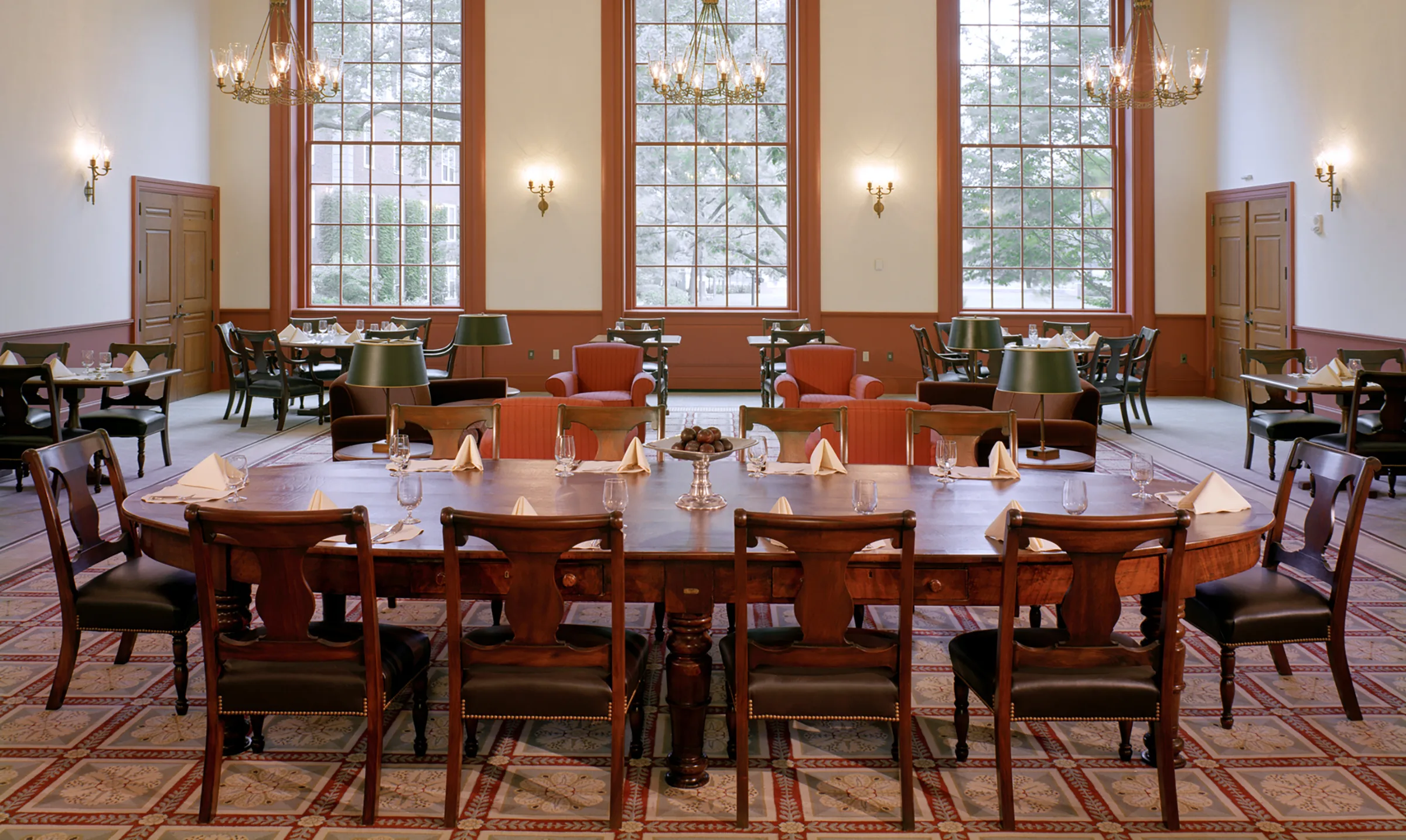 Frist Faculty Commons dining room in Baker Library | Bloomberg Center