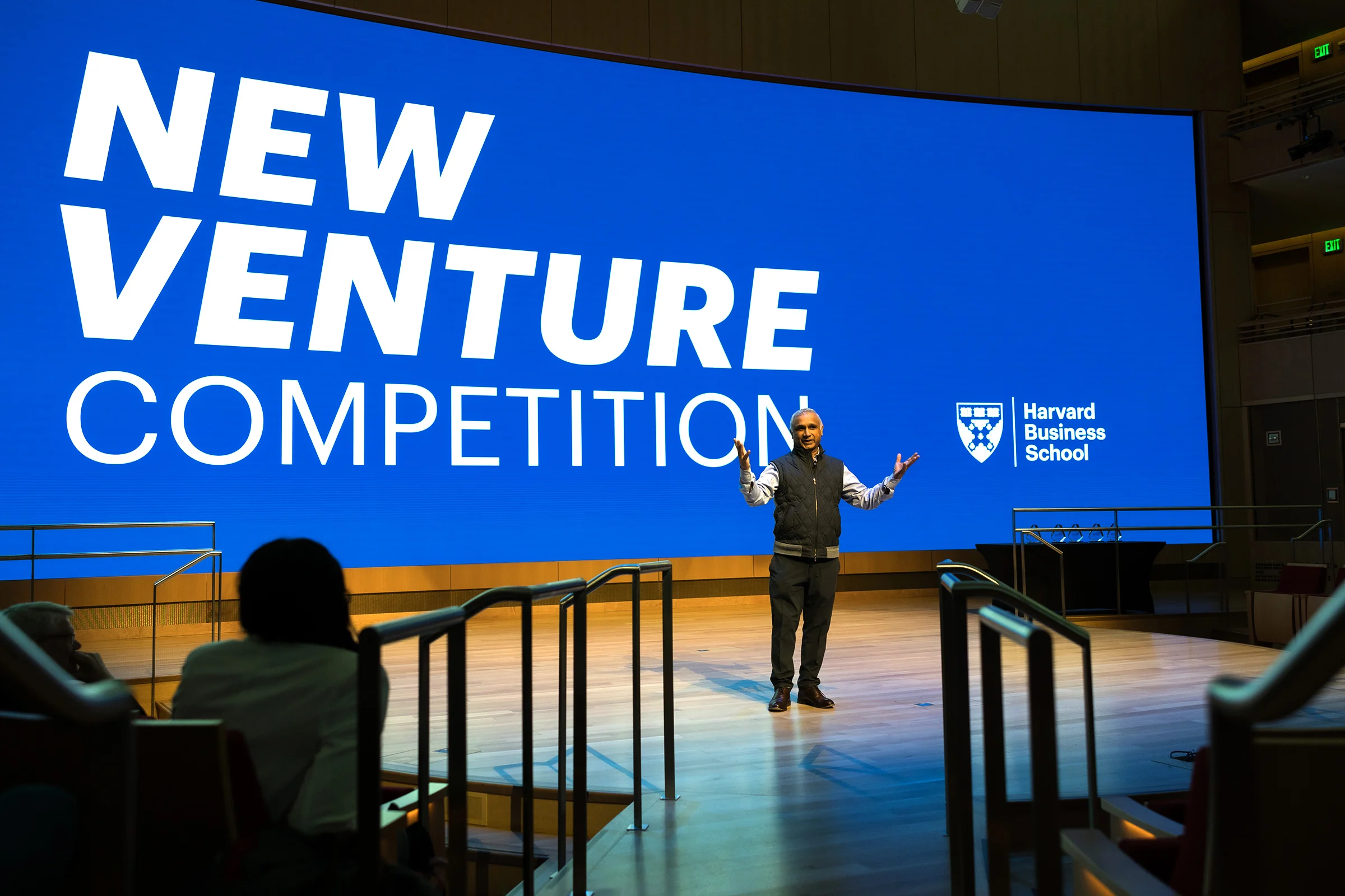 Professor Shikhar Ghosh introduces the New Venture Competition Finale.