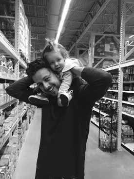 cody holding his daughter gwen