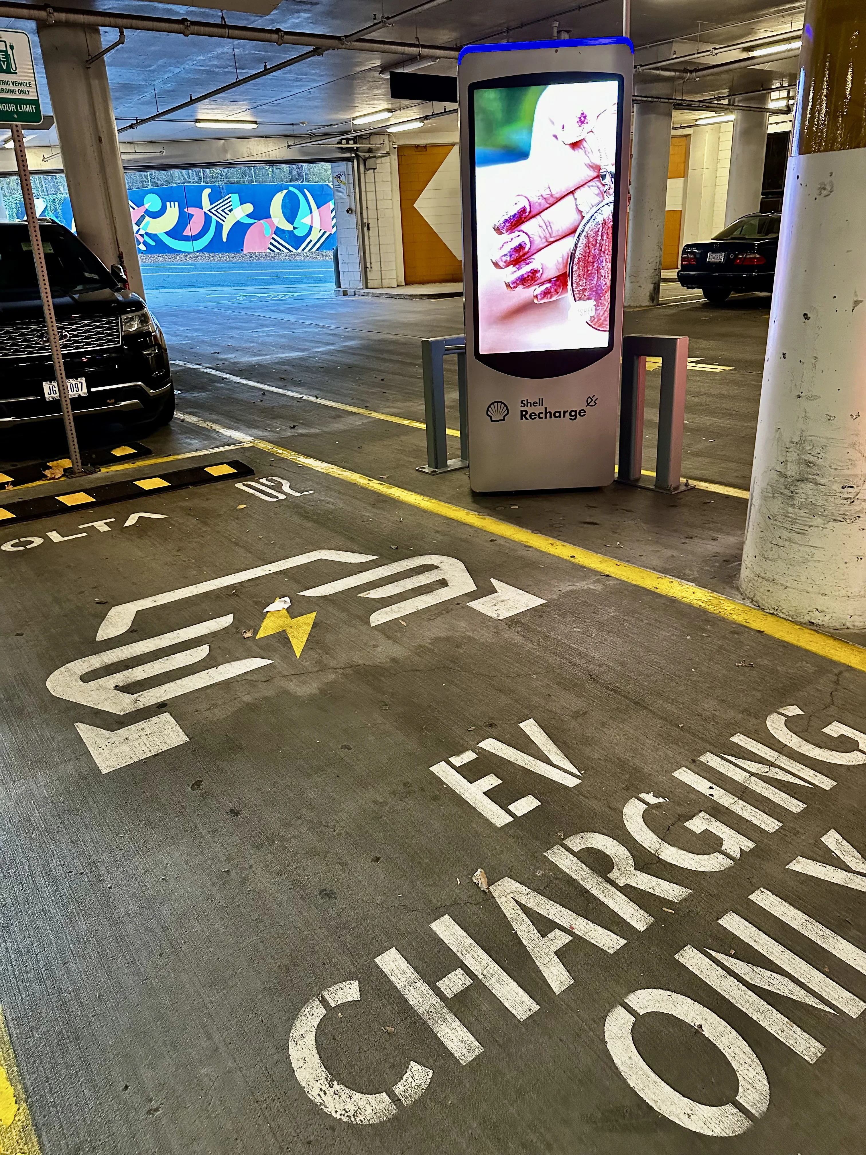 Picture of an EV charging station