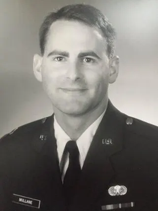 Patrick Mullane in military uniform