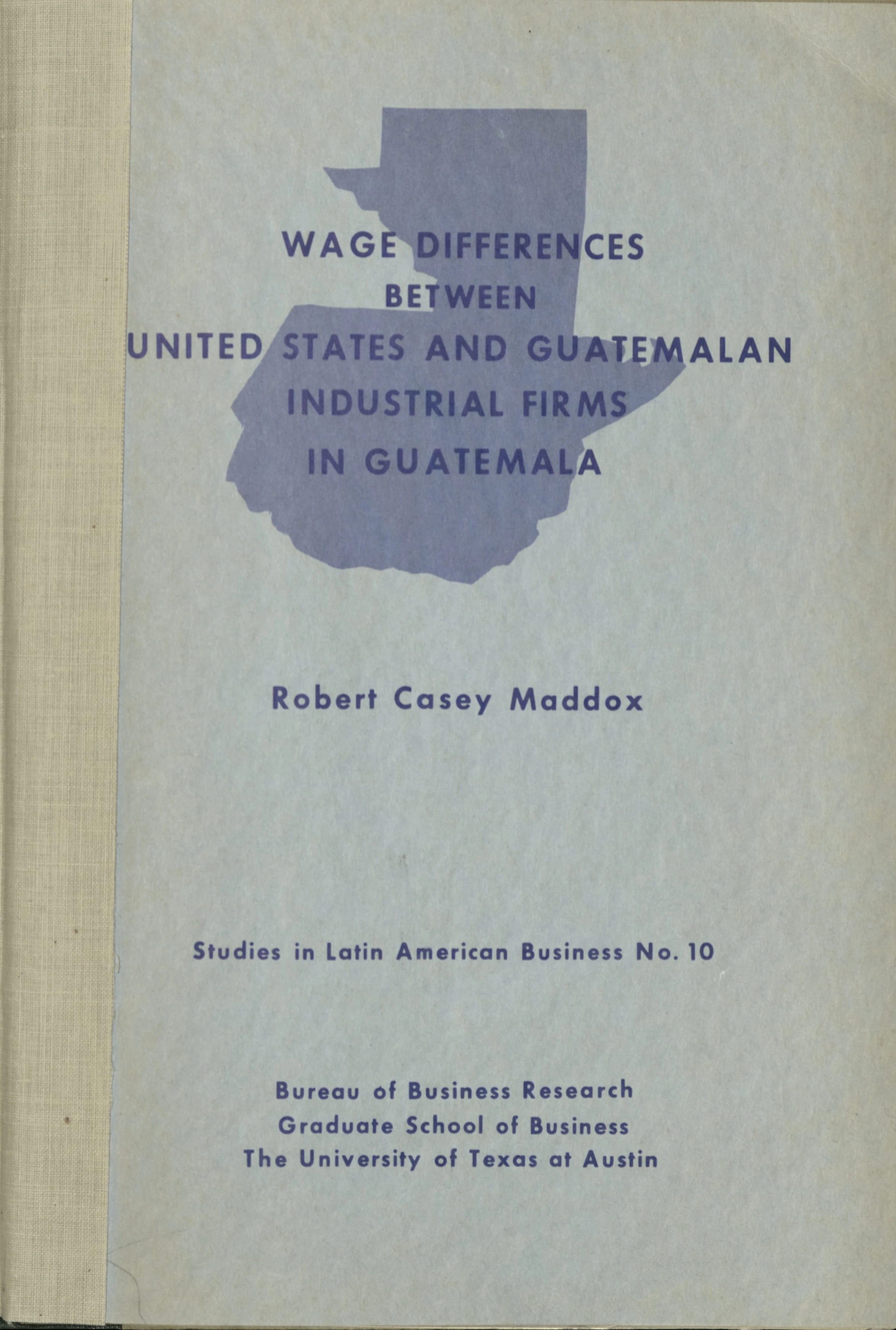 Report cover with blue filled outline of Guatemala