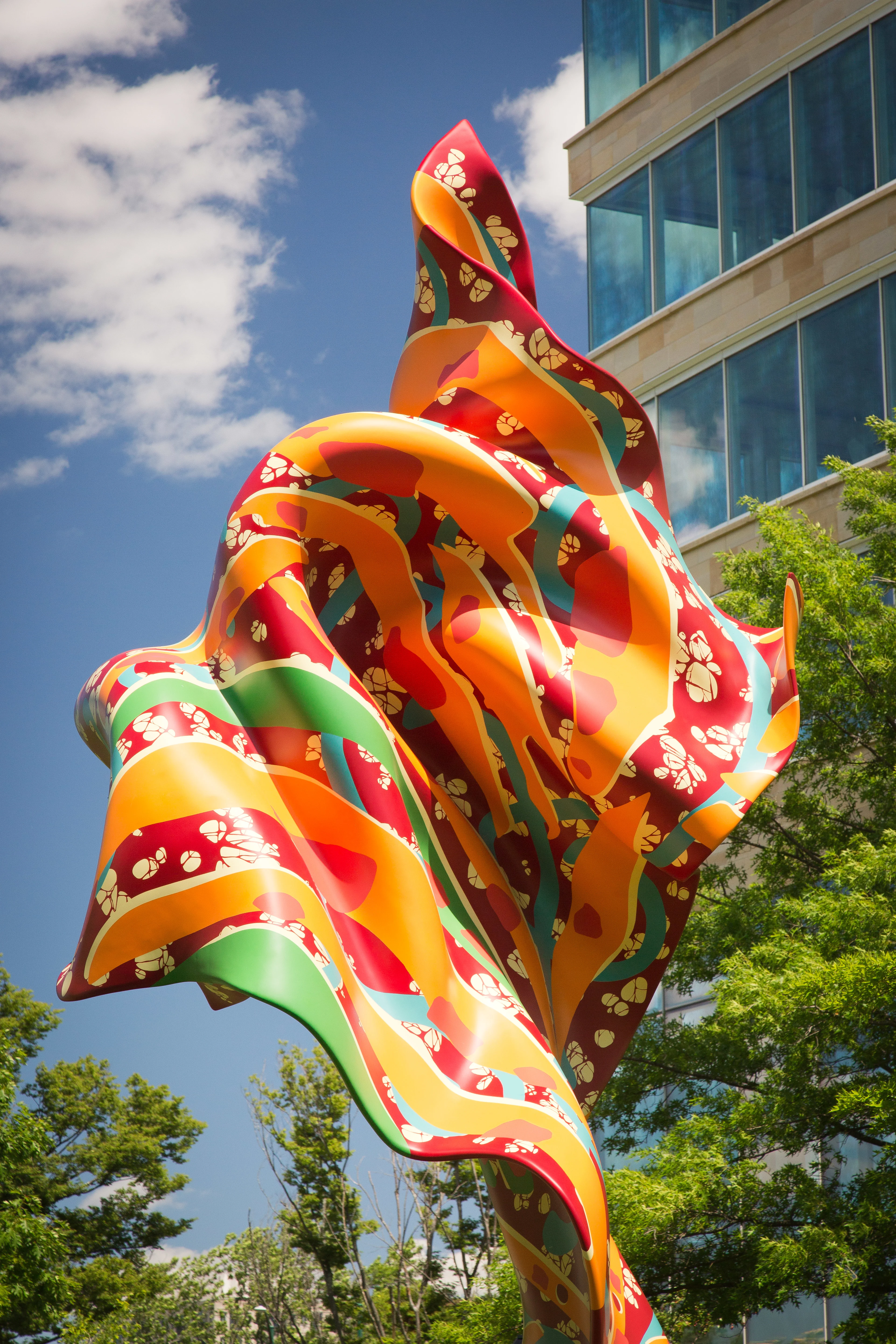 Yinka Shonibare CBE RA, Wind Sculpture (SG) V, 2019 — Executive Education Lawn