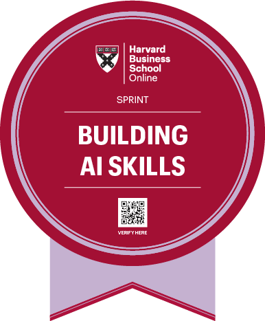 Harvard Business School Online Completion Badge