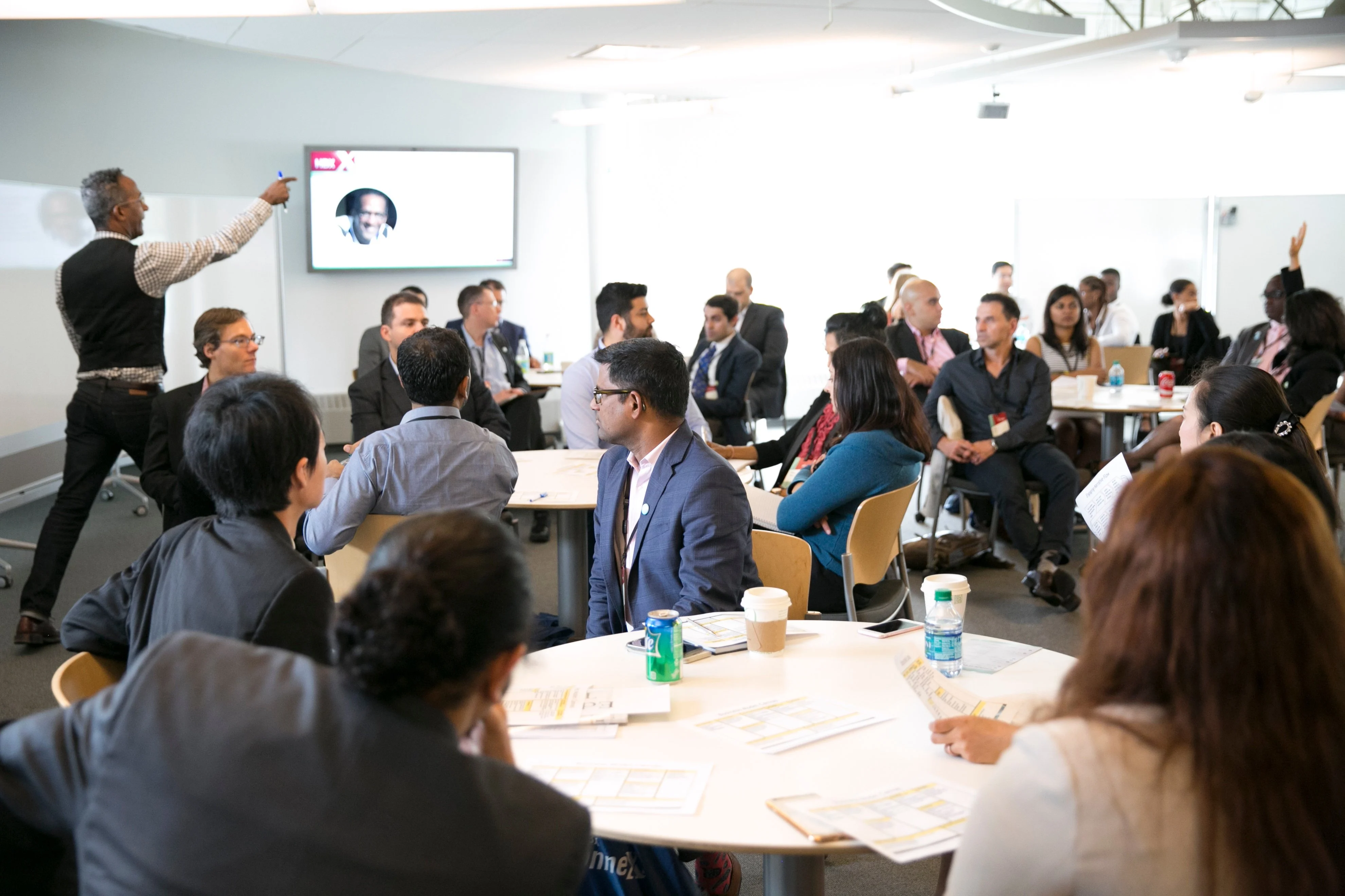 Mark Hardie leads a discussion about entrepreneurship at HBX ConneXt