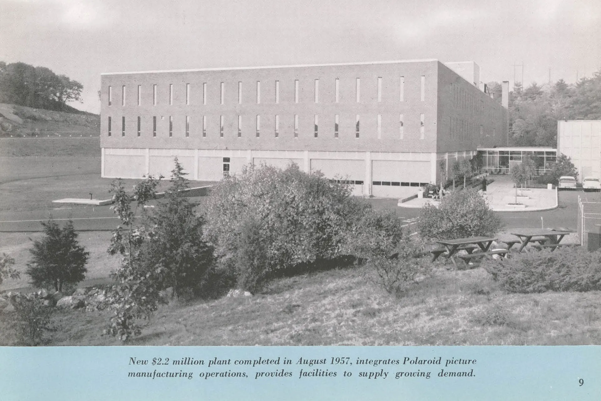 Waltham plant, Polaroid Corporation Annual Report, 1957