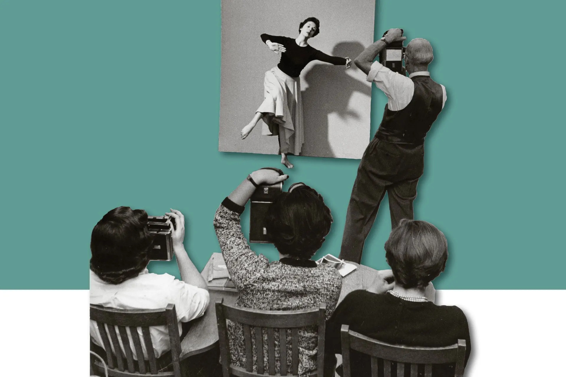 Clarence Kennedy teaching, ca. 1950s