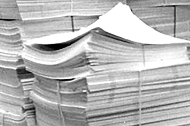 Stacks of printed cases, no date.