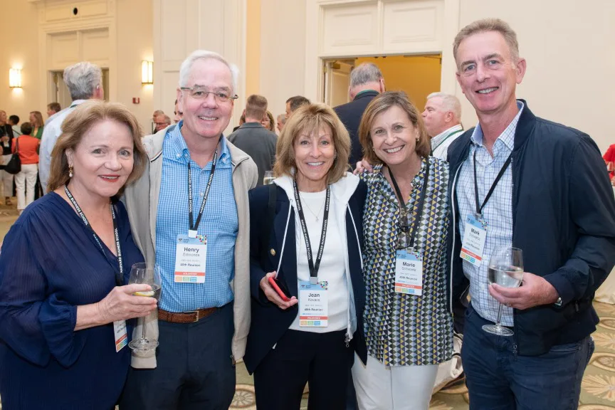 Alumni at an event