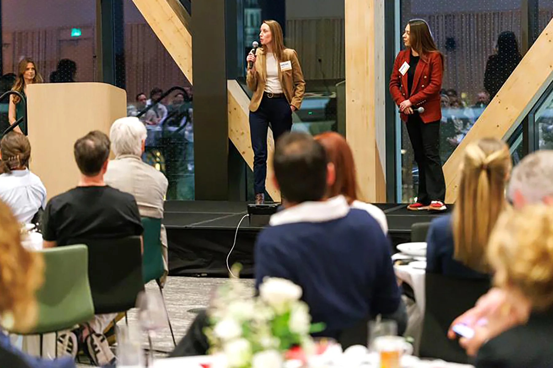 MBA students pitch their new venture at the Rock Center's Demo Day.