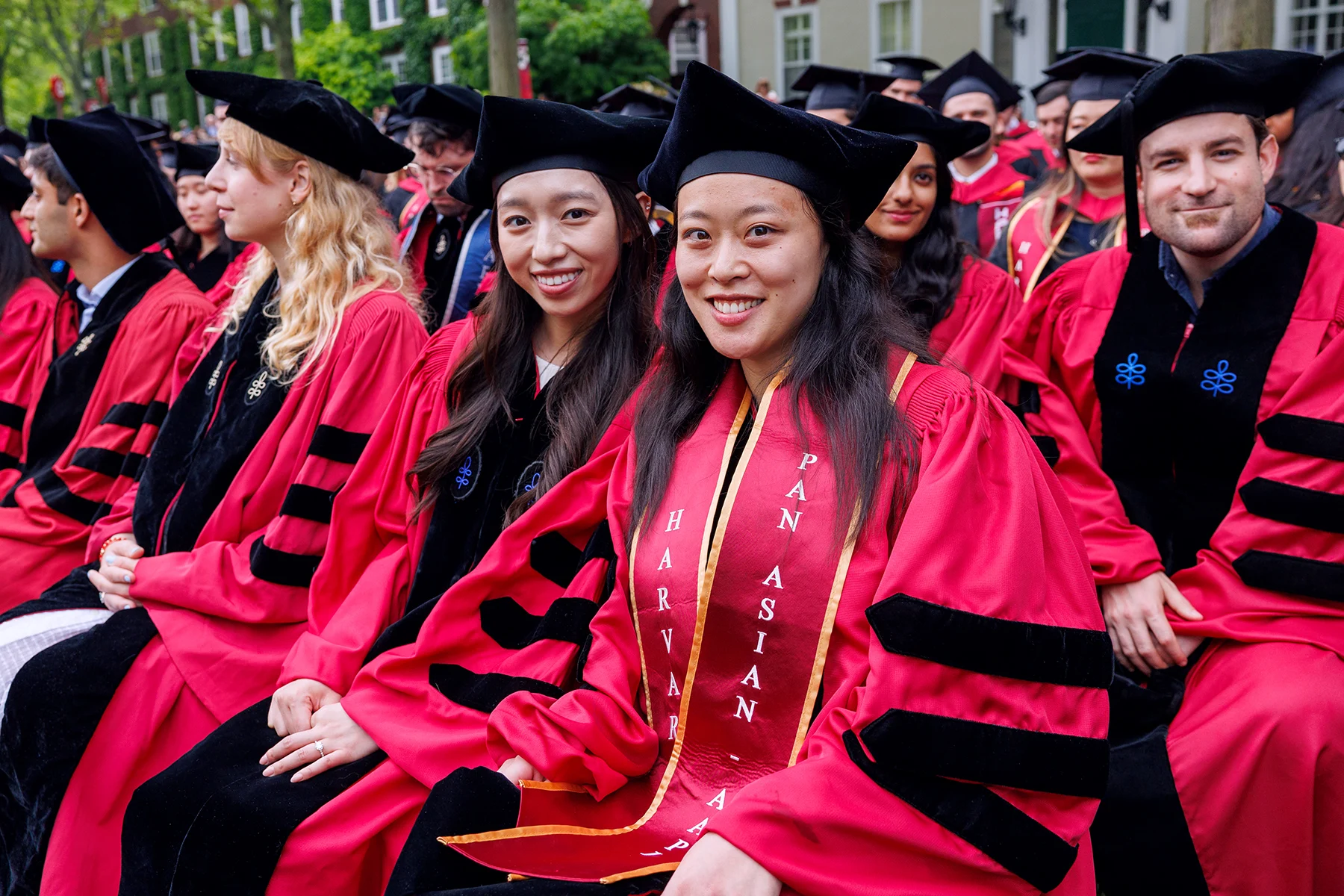 Doctoral graduates celebrate their Commencement ceremony.