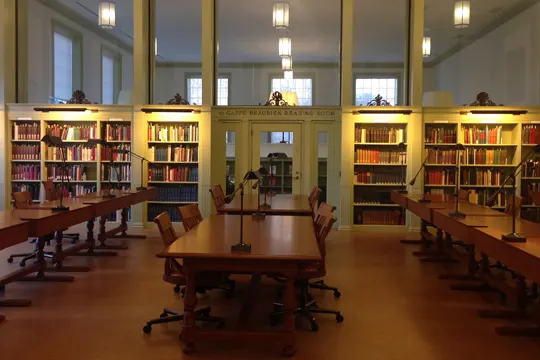 de Gaspé Beaubien reading room in Baker Library