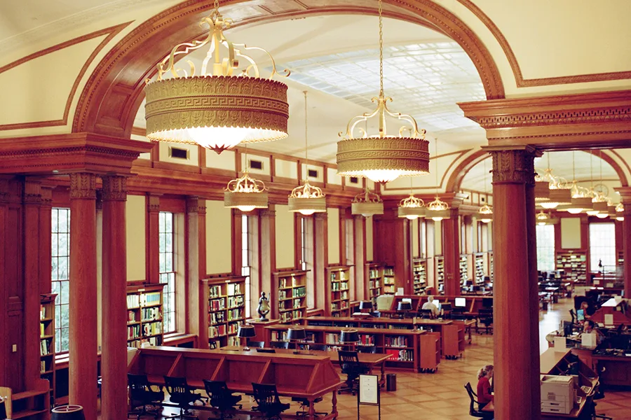 Baker Library Stamps Reading Room