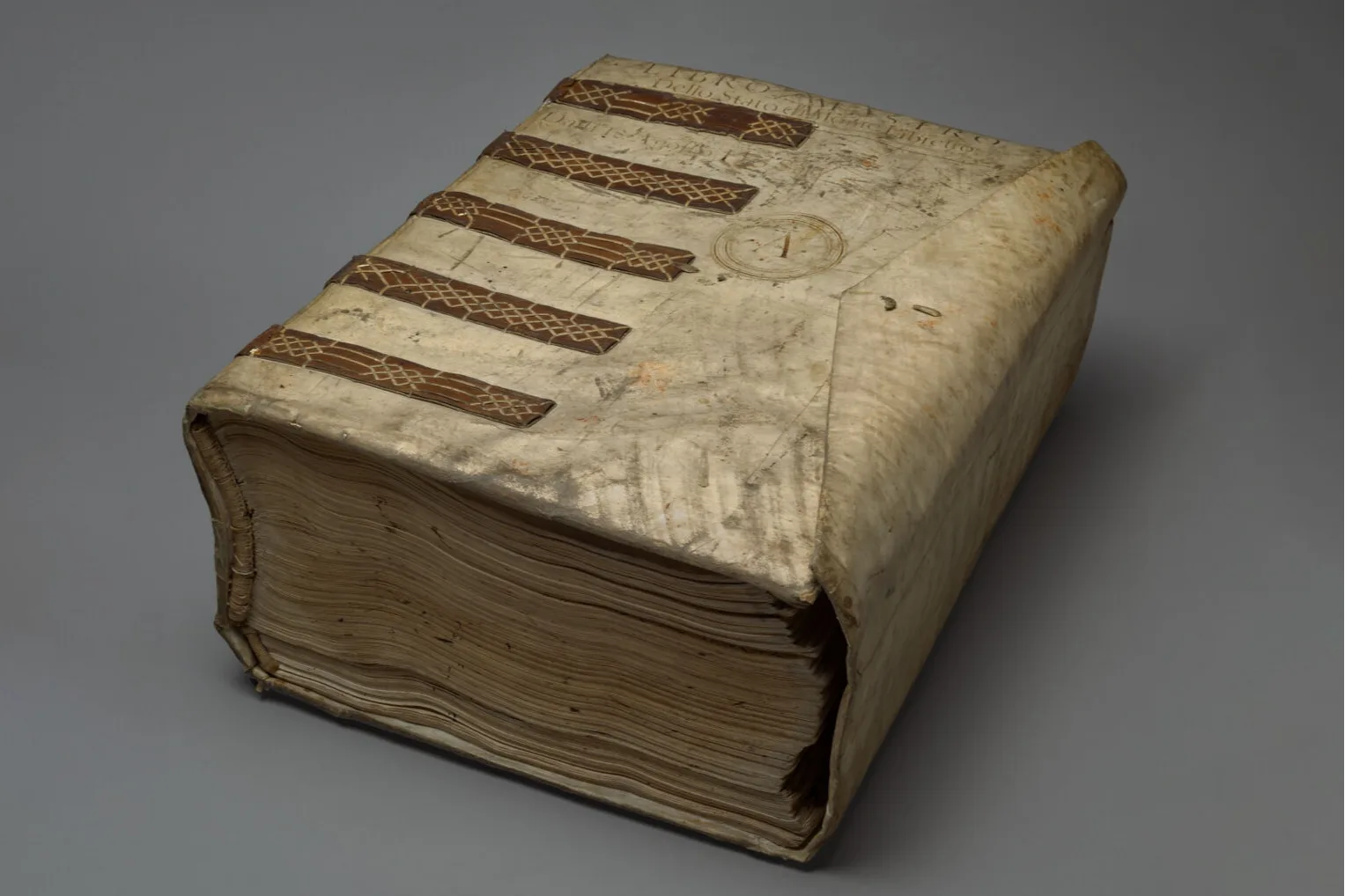 Volume bound in parchment