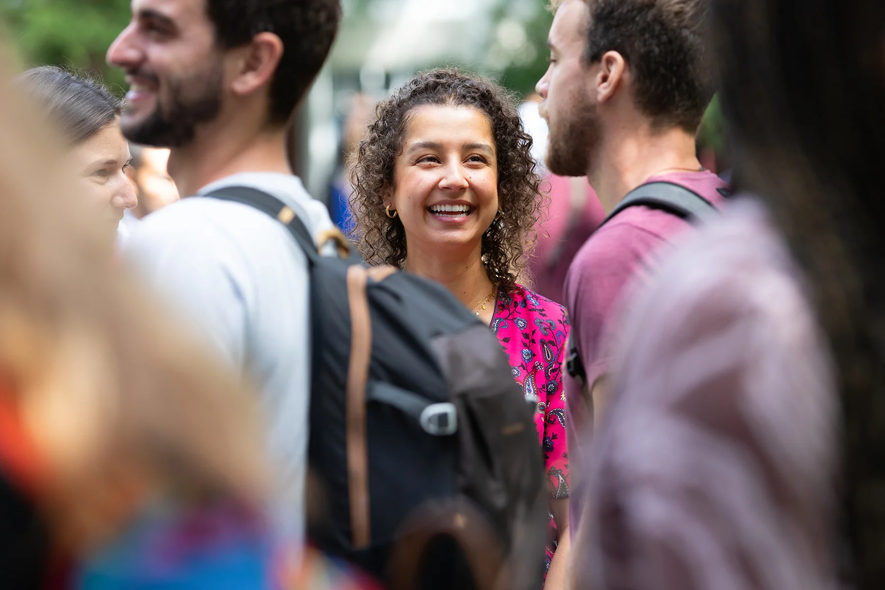 MBA students meet for the first time at START orientation.