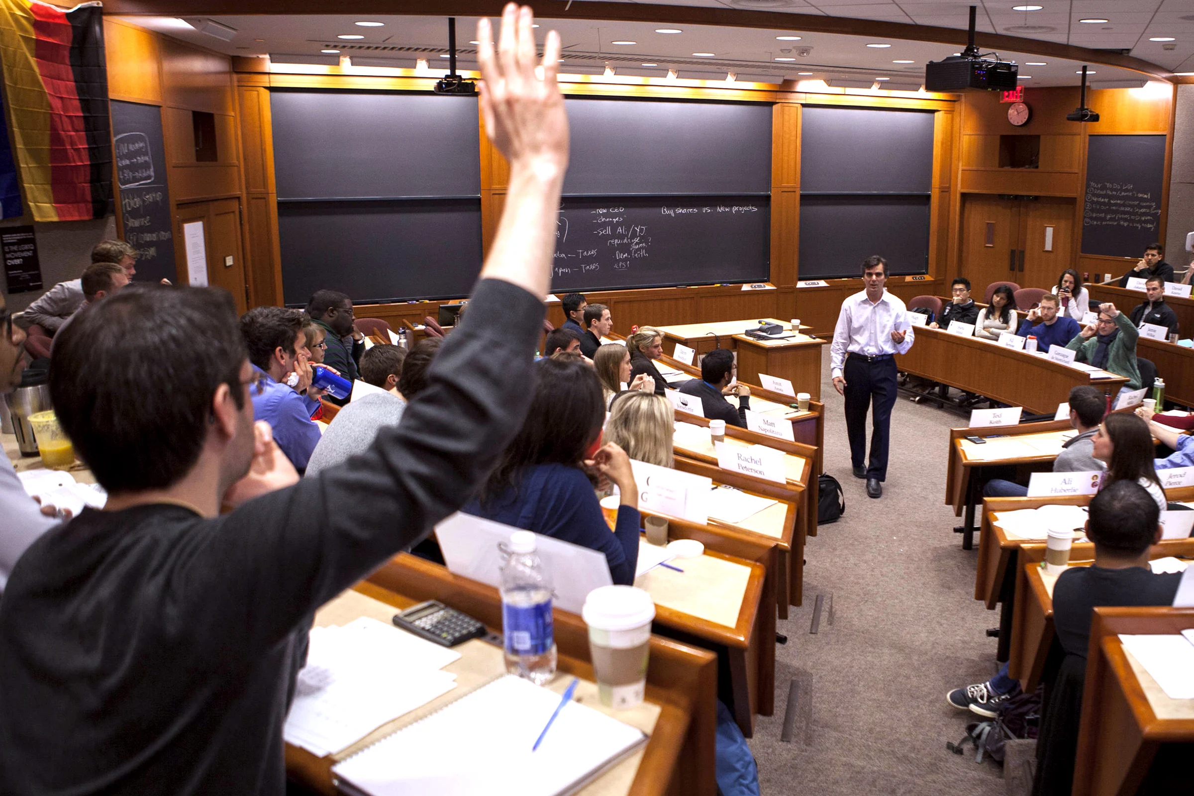 MBA students learning through the case method.