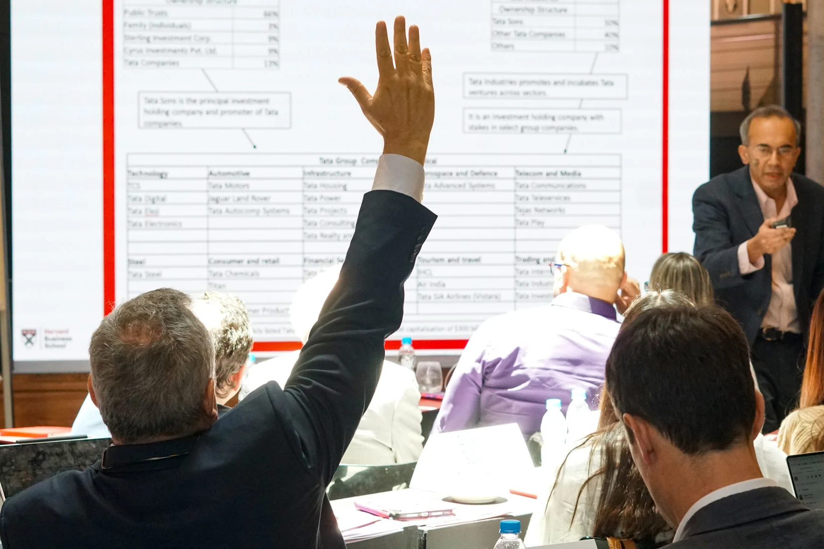 Action shot at the BiGS Sǎo Paulo Global Leadership Roundtable in 2023