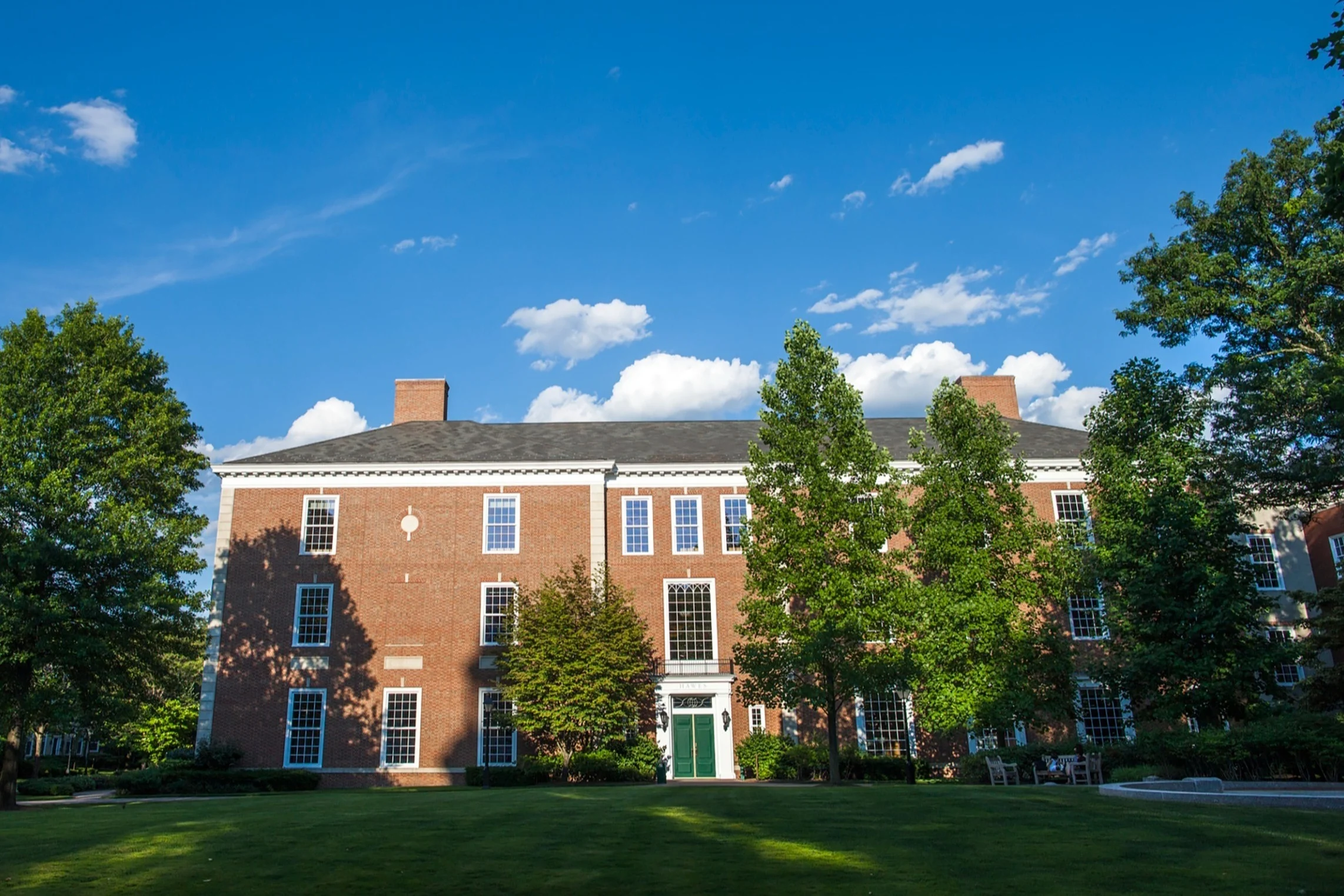 Hawes Hall west entrance