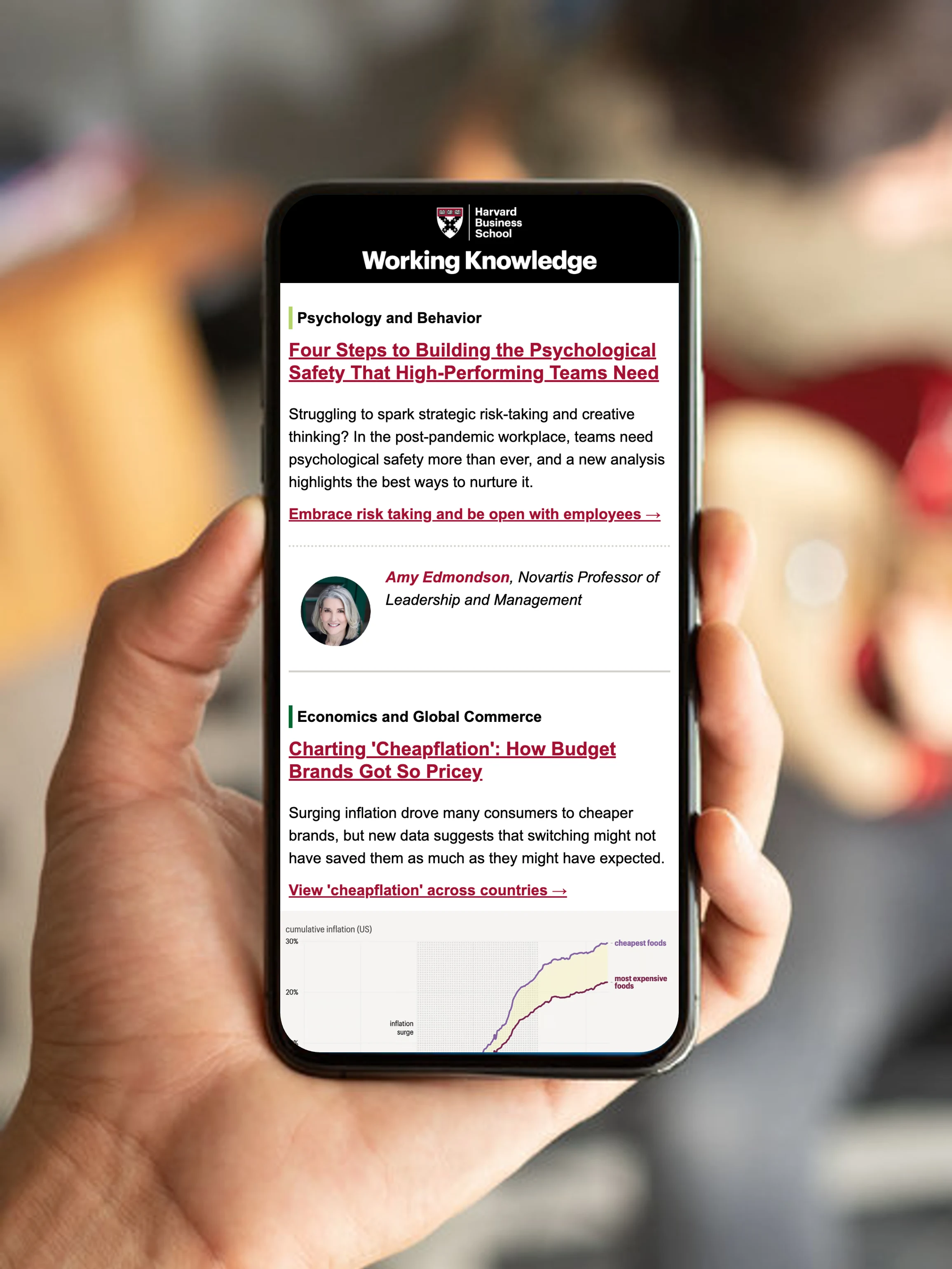 Signup for the Working Knowledge Newseletter