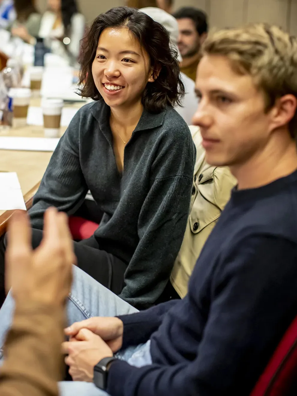 MBA students in discussion in the classroom