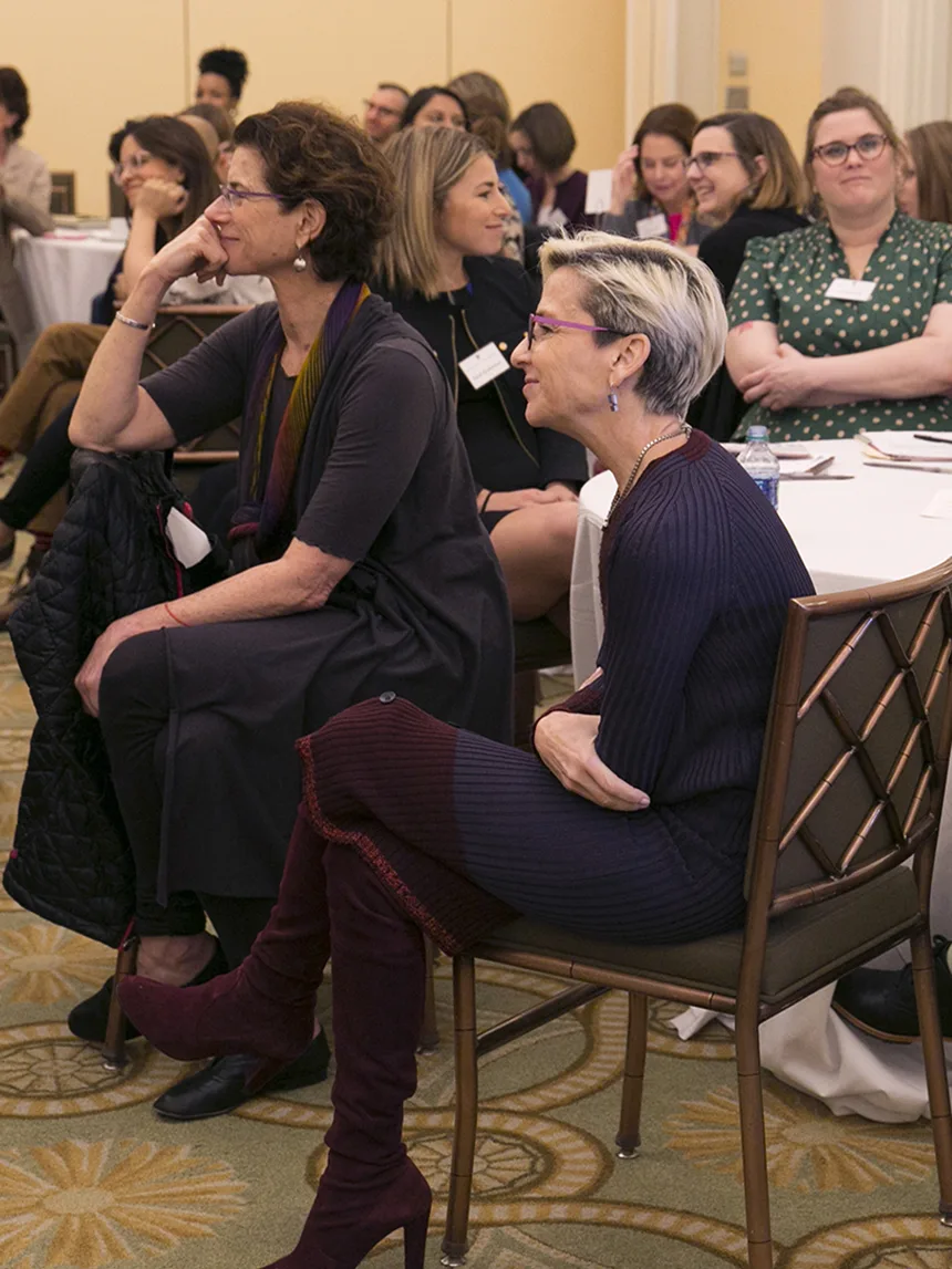 Attendees listen to new ways of thinking at the 2017 Race, Gender & Equity at Work Symposium: Images, Identities and the Space(s) Between.