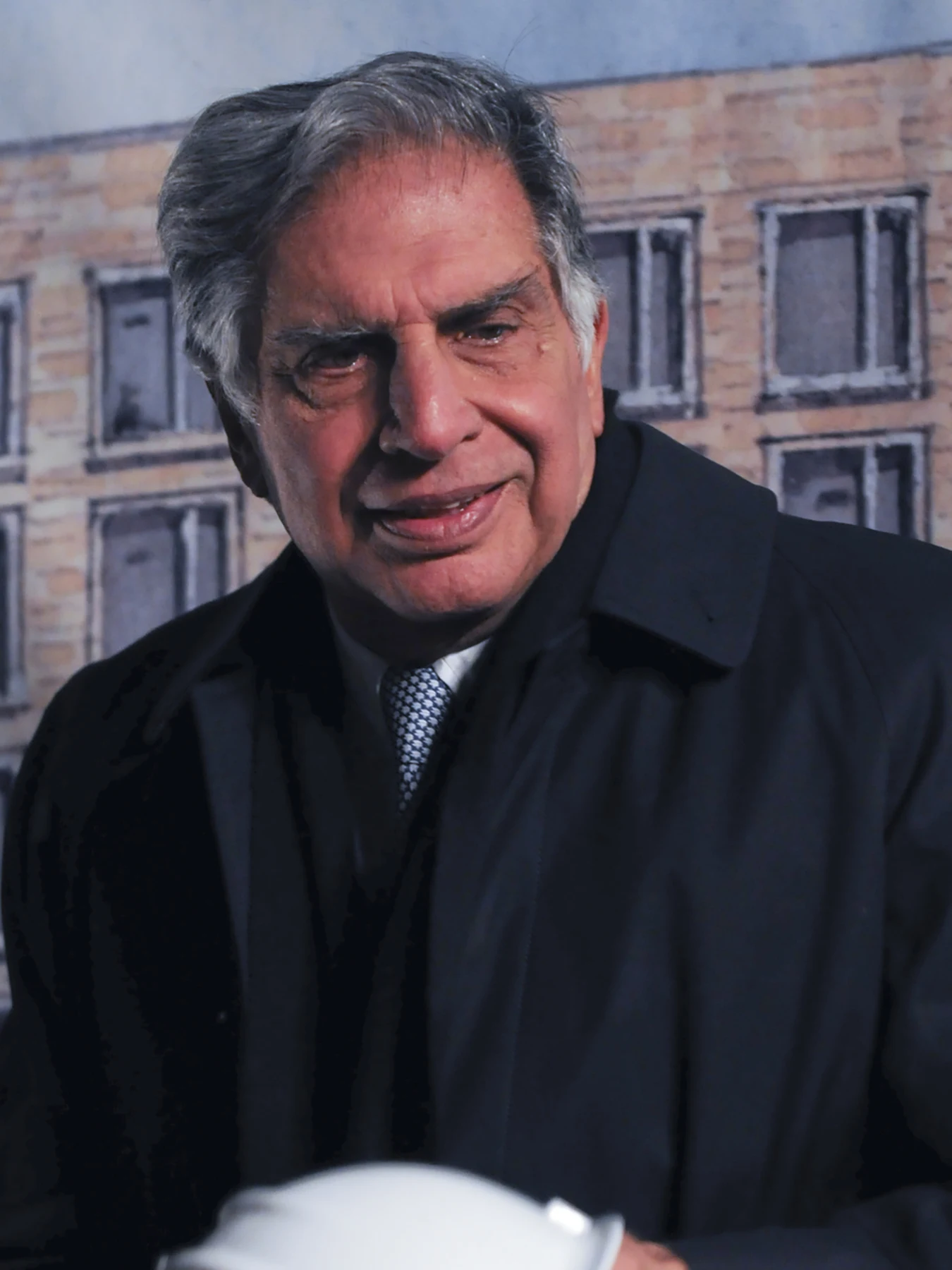 Ratan N. Tata (AMP 71, 1975) at the groundbreaking for Tata Hall