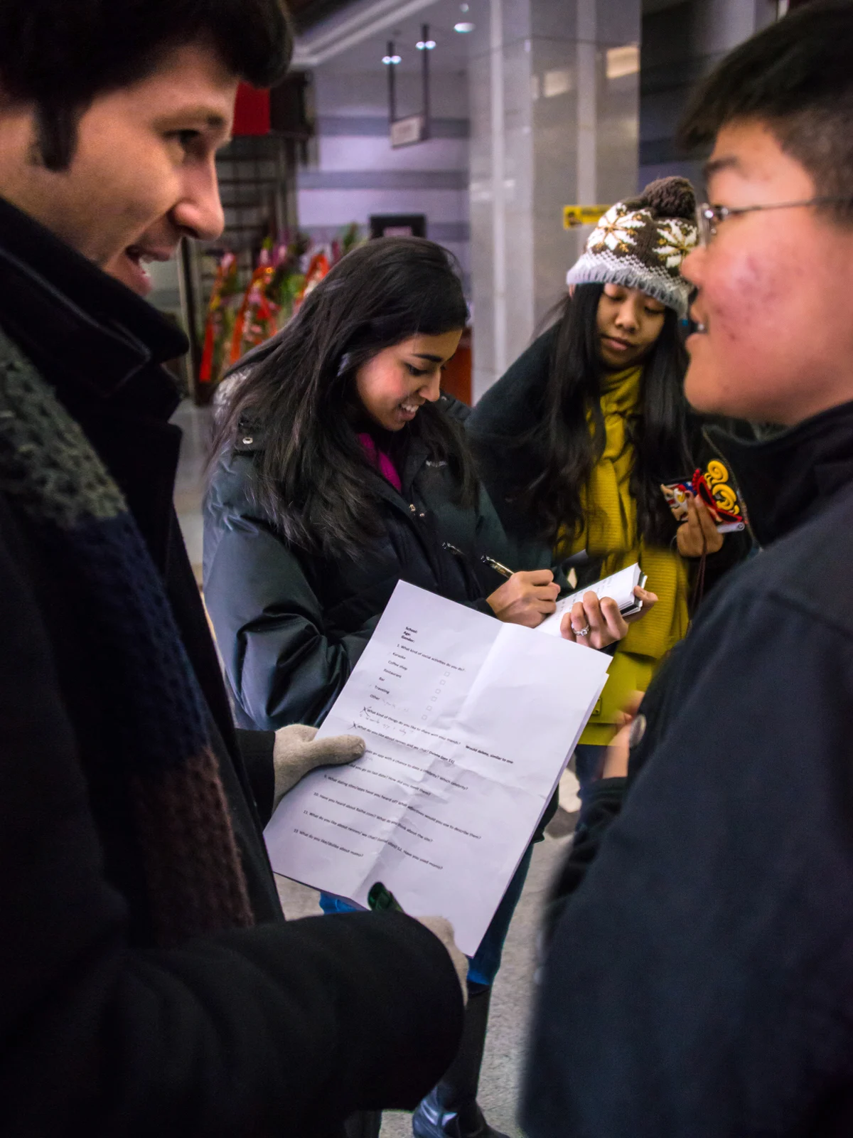 MBA students conducting research on behalf of an international company in Beijing as part of the FIELD program.