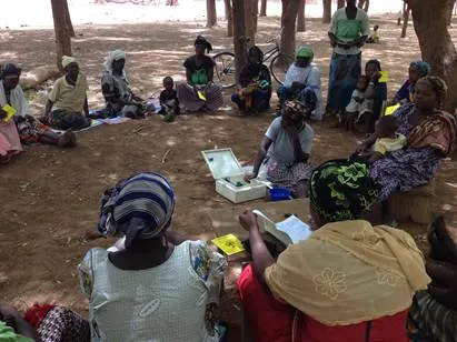 Meeting a of a village savings group