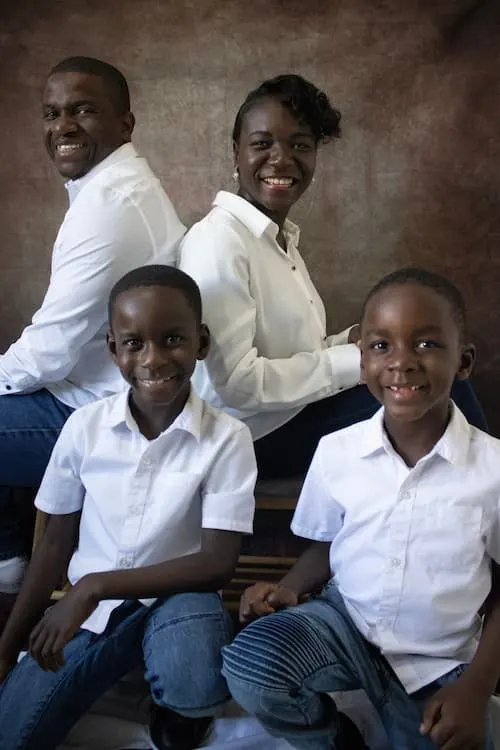 Samuel Ekundayo with his family