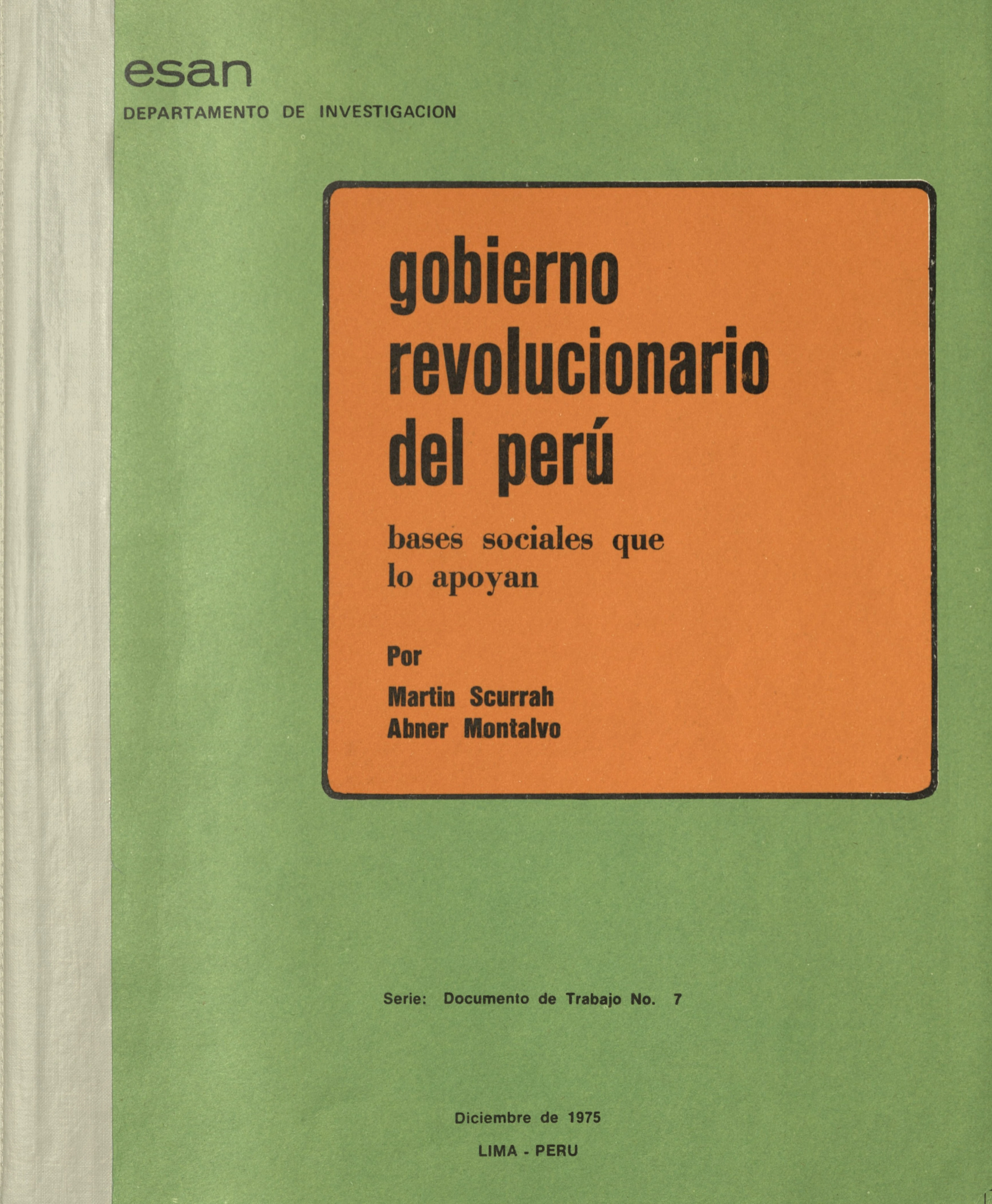 Orange and green pamphlet cover