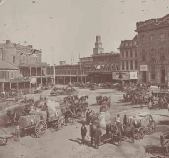 Court Square in Montgomery, Alabama, 1870-79