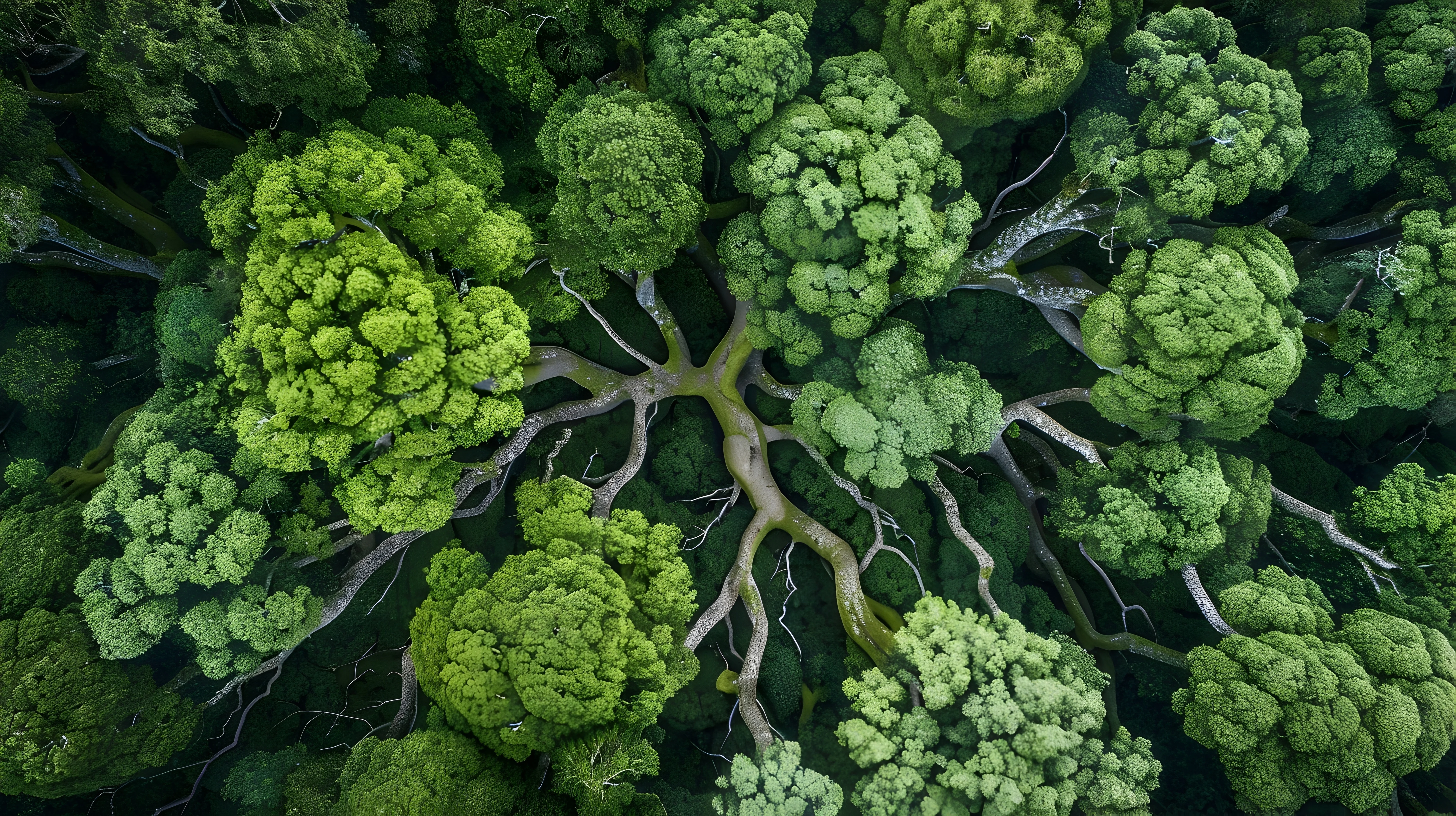 AI imagined theme of interconnectedness with nature